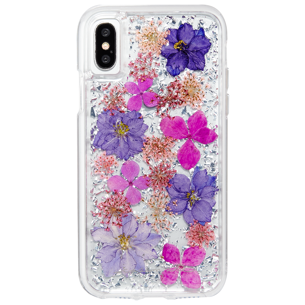 Case-Mate - Karat Petals Case for iPhone XS/X Purple