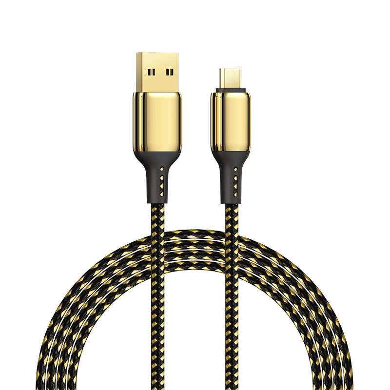 WIWU GD-102 USB To Micro 18K Golden 20W Data Cable 1.2m