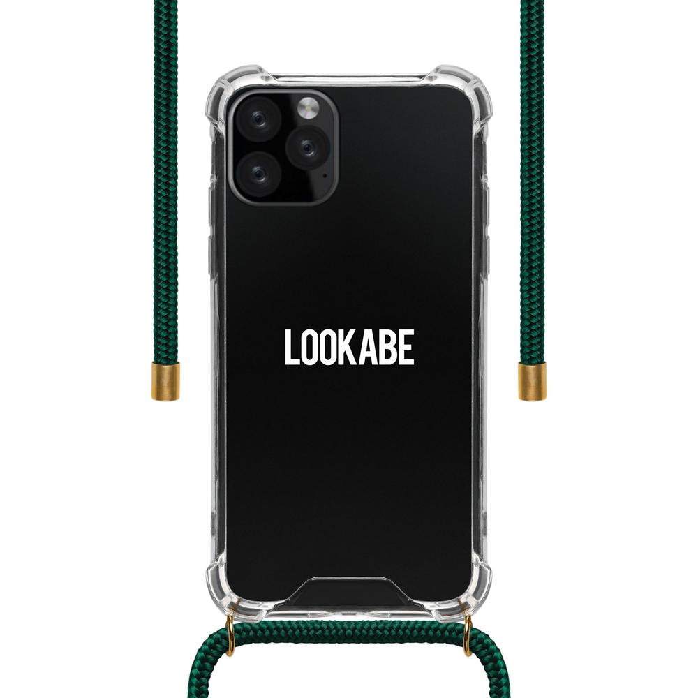 Lookabe - Necklace Clear Case + Green Cord - iPhone 11 Pro Max