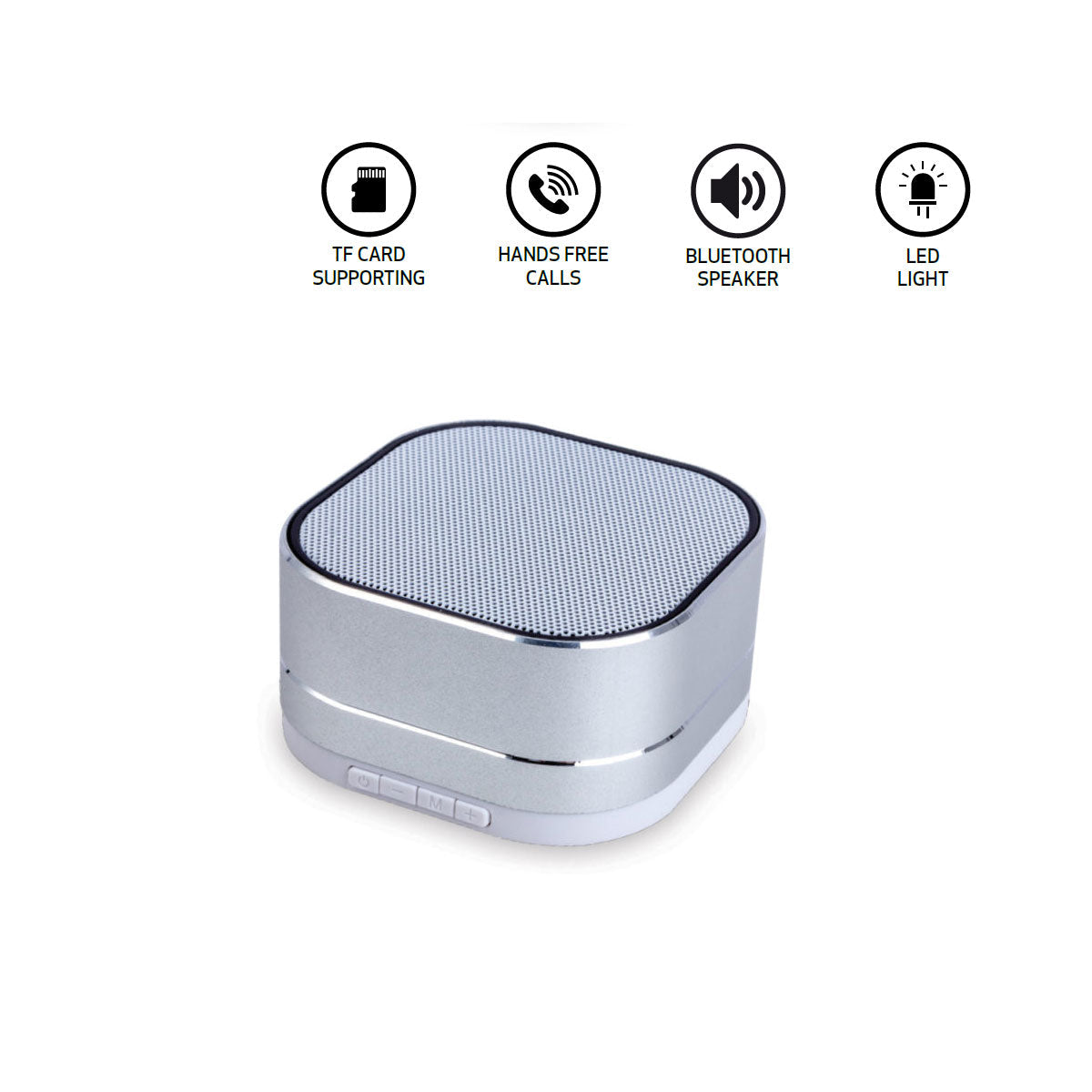 Square Metallic Bluetooth Speaker