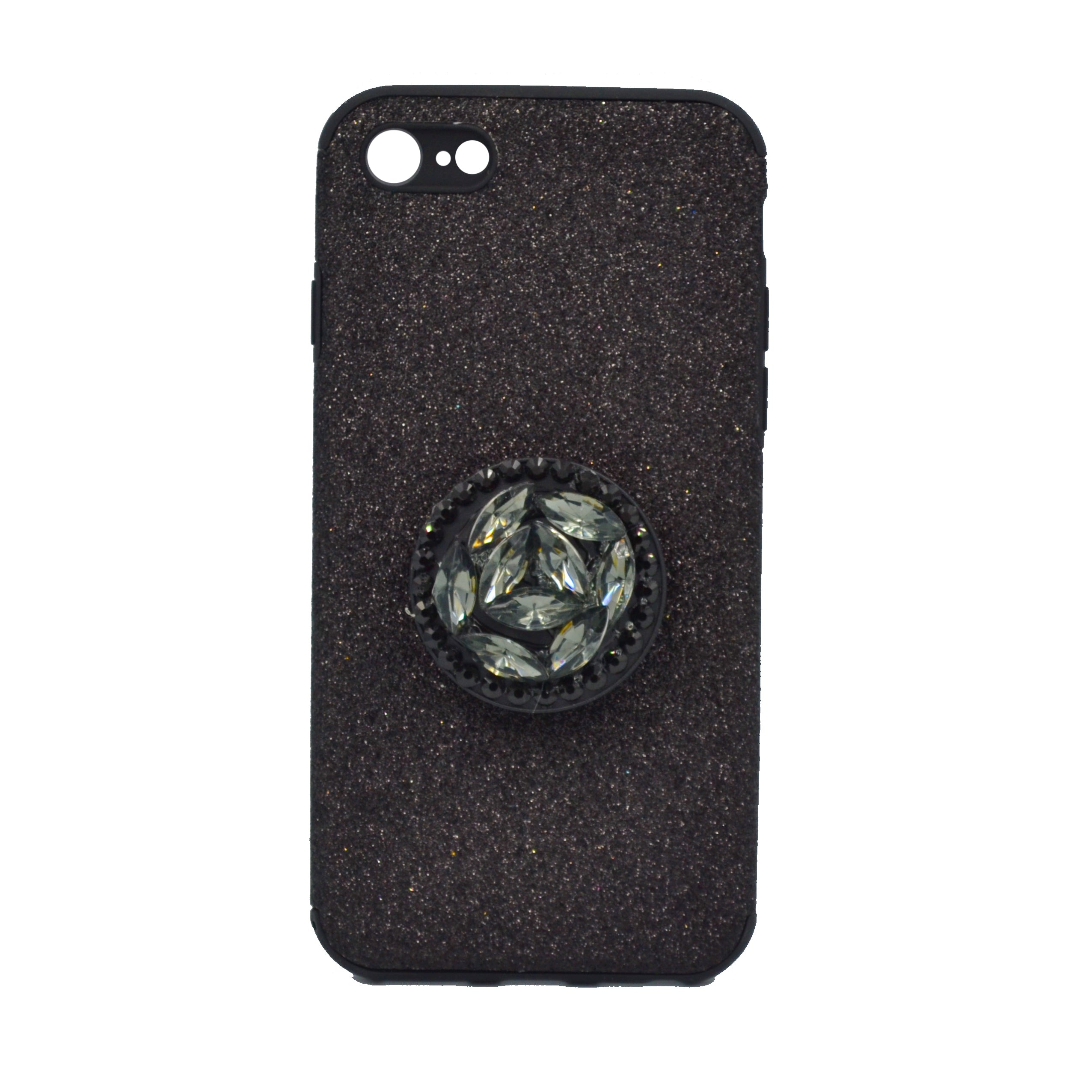 Bling Pop Socket Case iPhone 8 - Black