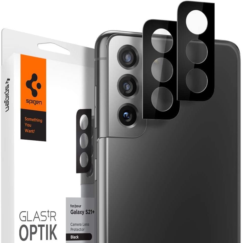 Spigen GLAStR Optik Camera Lens Screen Protector [2 Pack] designed for Samsung Galaxy S21 PLUS - Black