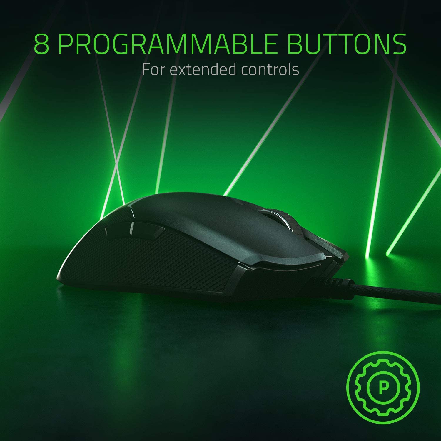 Razer Viper - Lightweight Esports Gaming Mouse with only 69g, Razer Opto-Mechanical Mouse Switches, Optimized Ergonomics & RGB Chroma