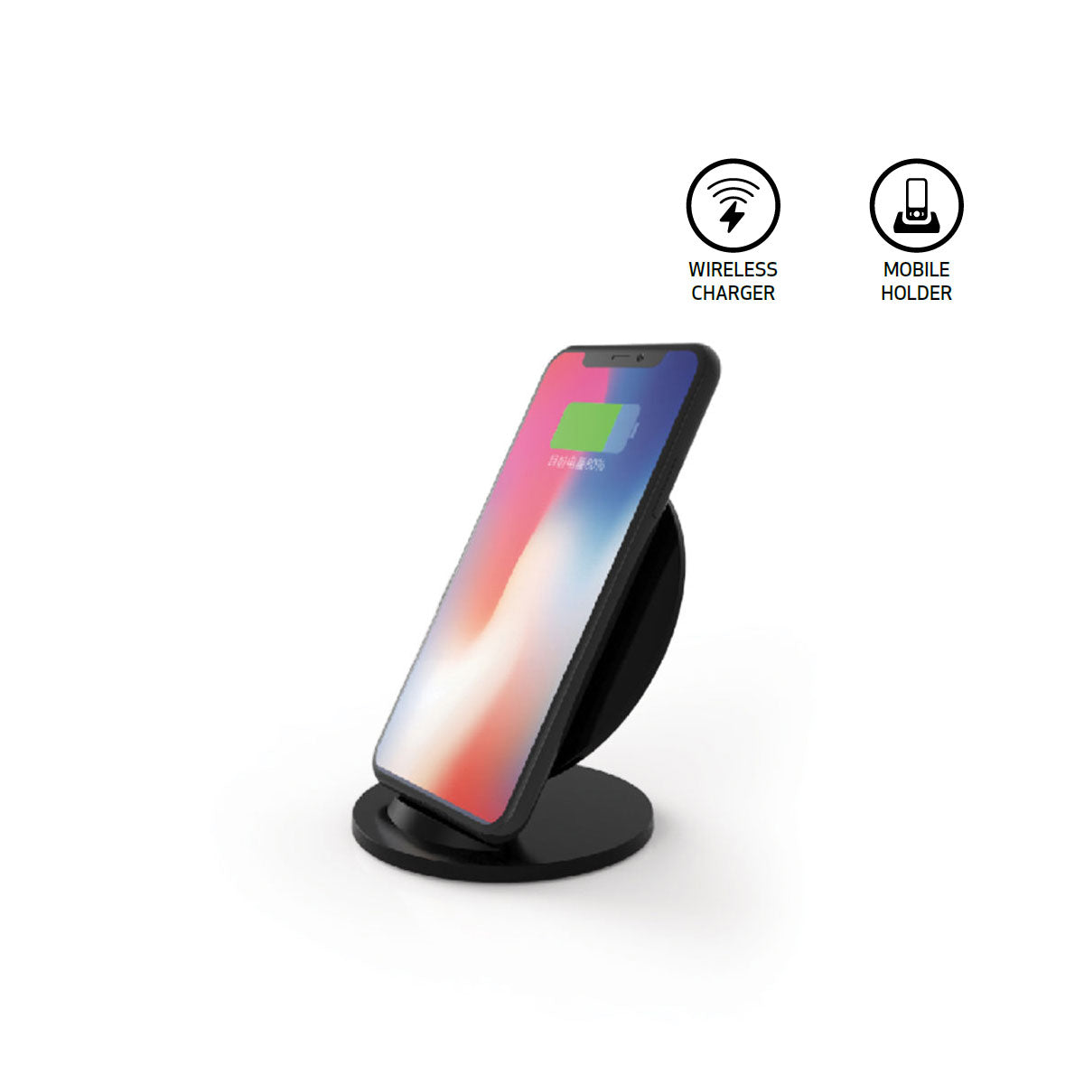 Desktop Fast Wireless Charger with Stand