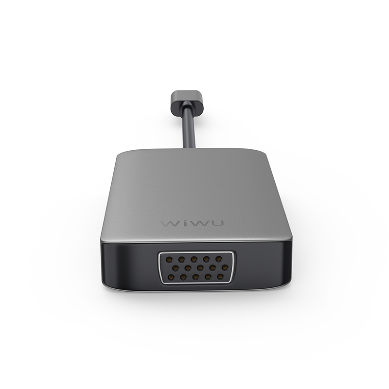 WIWU Alpha 5 In 1 USB-C Hub A513HVP - Gray