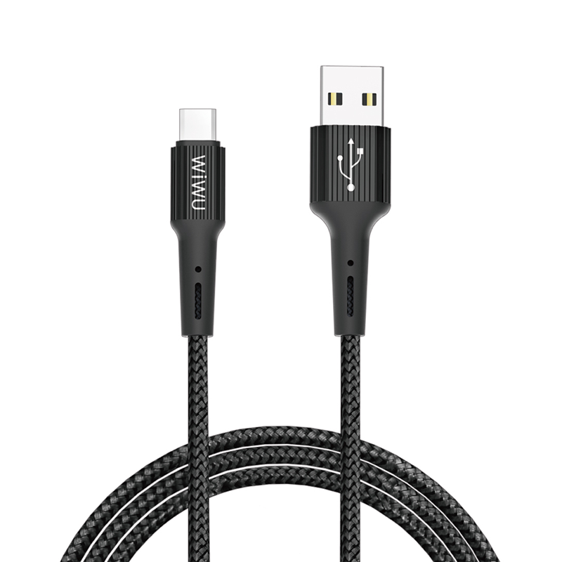 WIWU G10 Gear Charging & Sync Cable Micro 2.4A 1.2m - Black