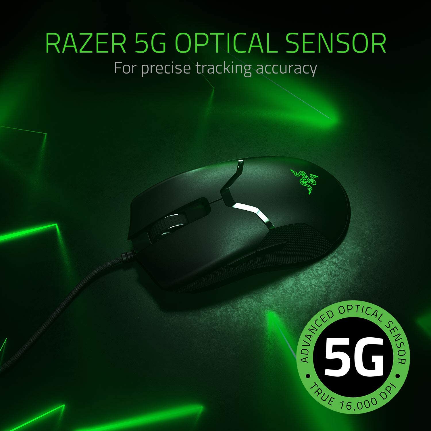 Razer Viper - Lightweight Esports Gaming Mouse with only 69g, Razer Opto-Mechanical Mouse Switches, Optimized Ergonomics & RGB Chroma