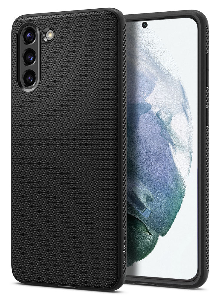 Spigen Liquid Air designed for Samsung Galaxy S21 PLUS case cover - Matte Black