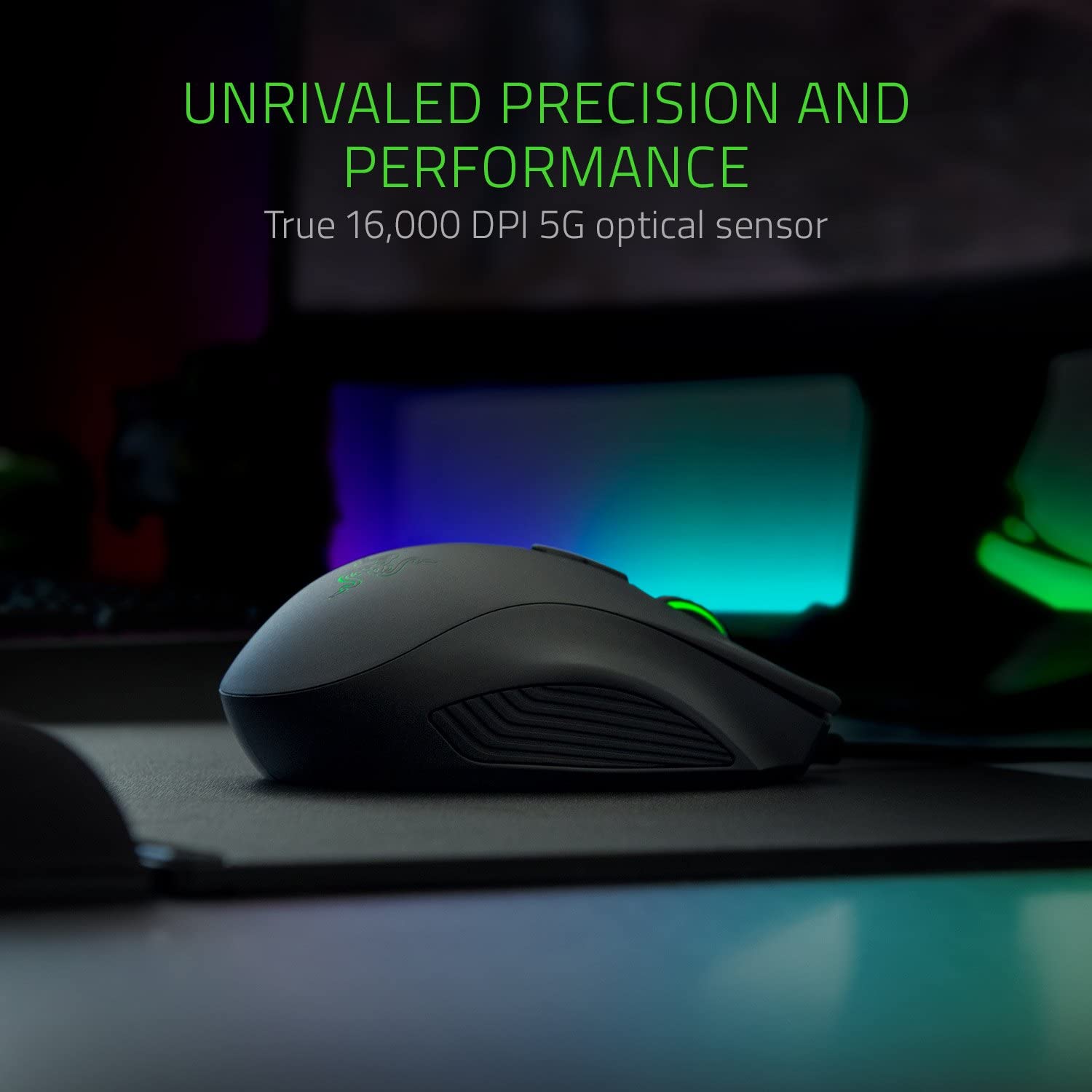 Razer Naga Trinity - Chroma Gaming Mouse Interchangeable Side Plates - Up to 19 Programmable buttons