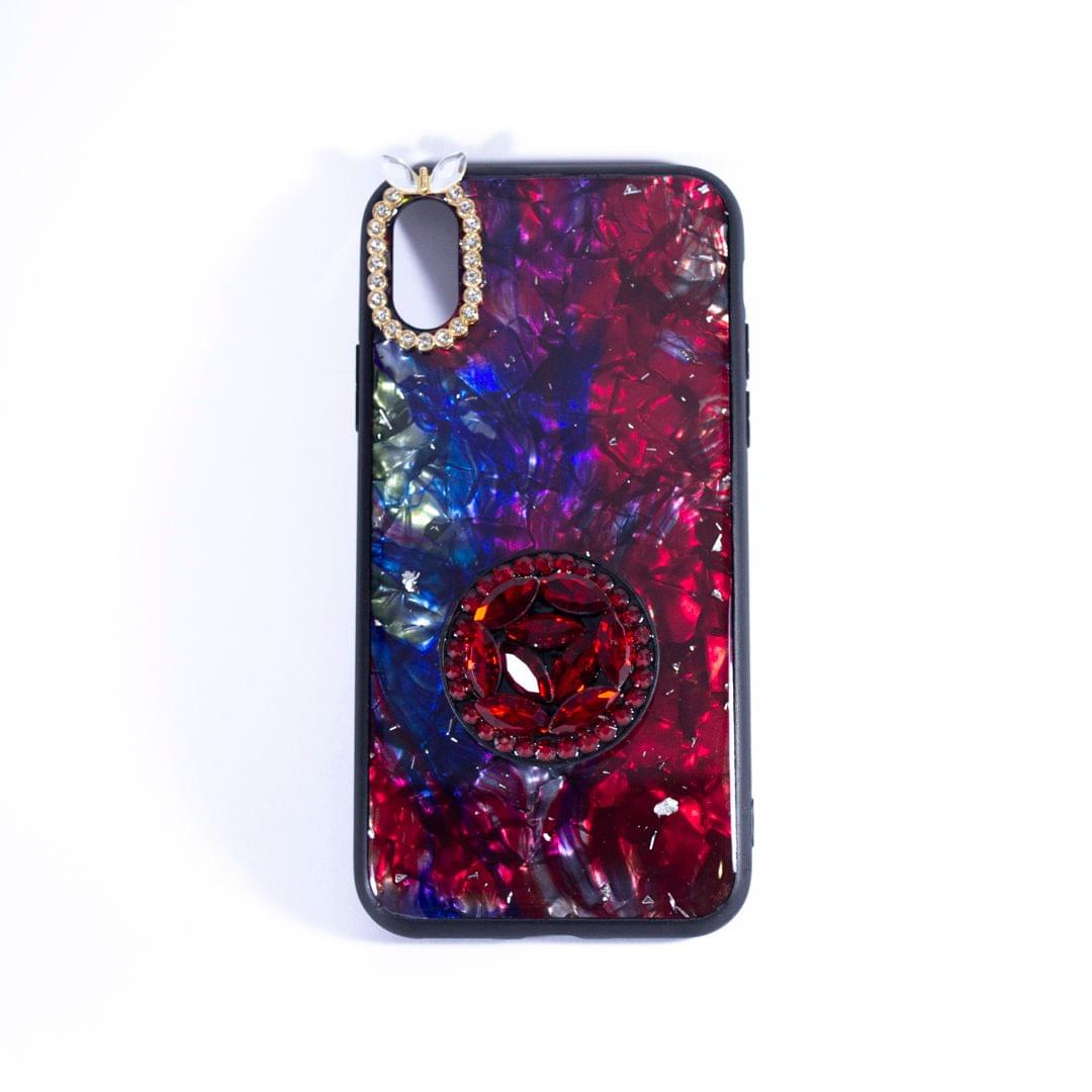 Crystal Pop Socket Case iPhone XS