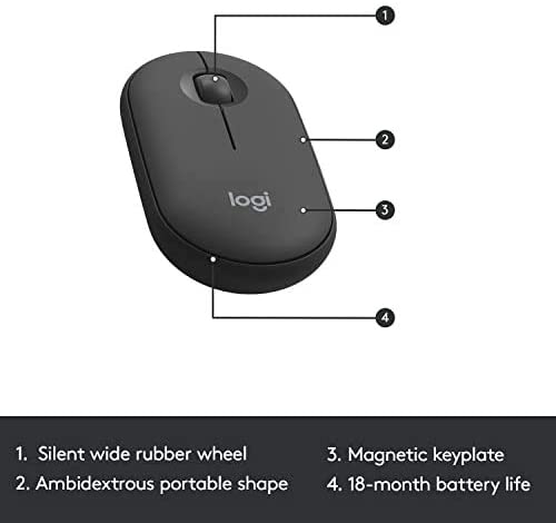 Logitech MK470 Slim Wireless Keyboard and Mouse Combo, Graphite