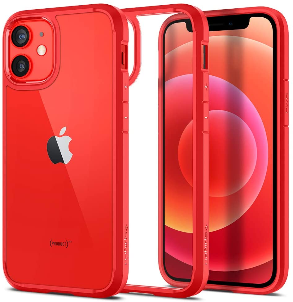 Spigen Ultra Hybrid designed for iPhone 12 Mini case/cover - Red