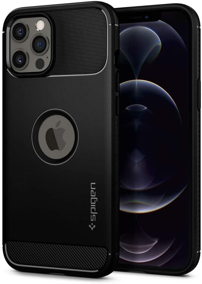 Spigen Rugged Armor designed for iPhone 12 Pro MAX case/cover - Matte Black