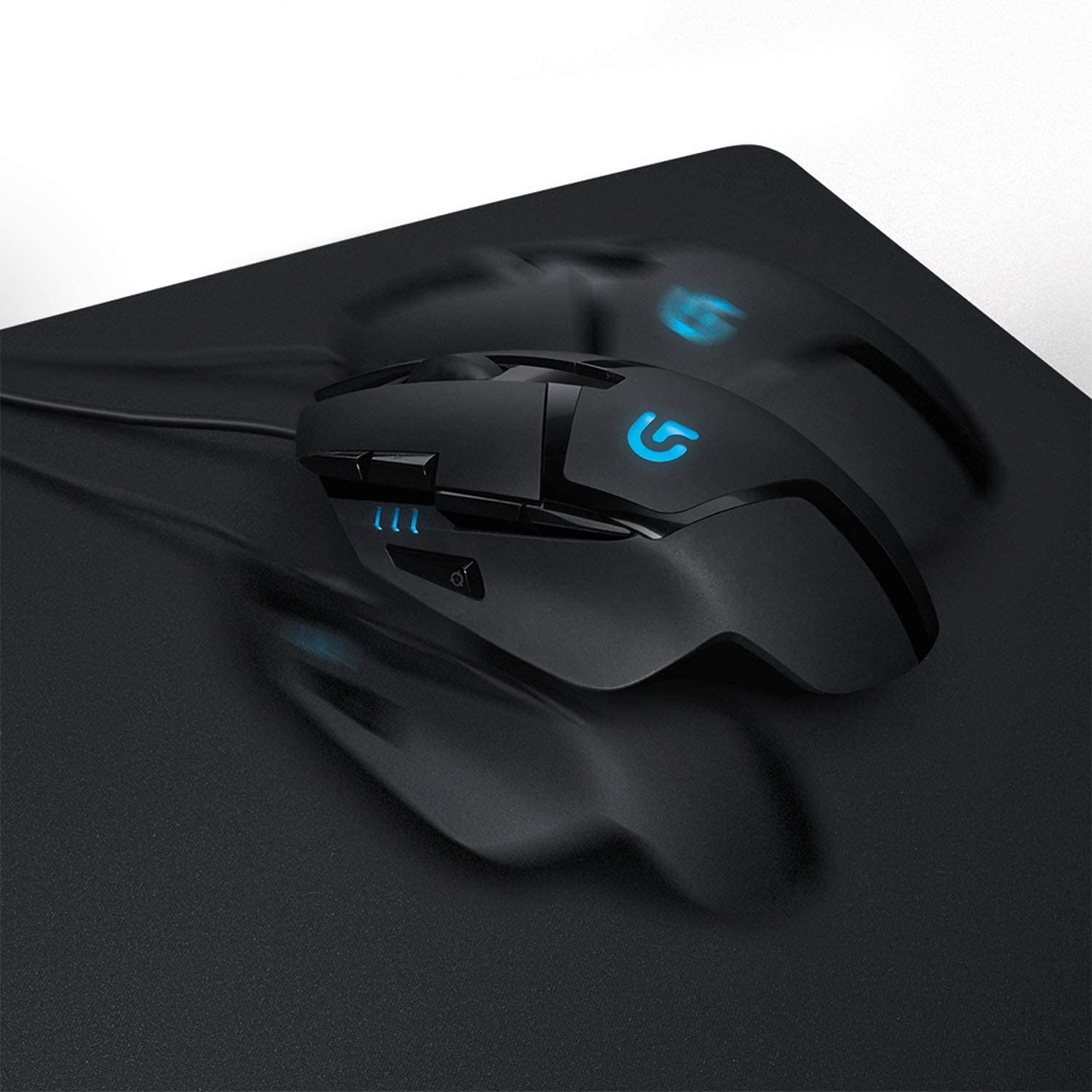 Logitech G640 Cloth Gaming Mouse Pad, 460 x 400mm, Thickness 3mm, For PC / Mac Mice - Black (German Packaging)